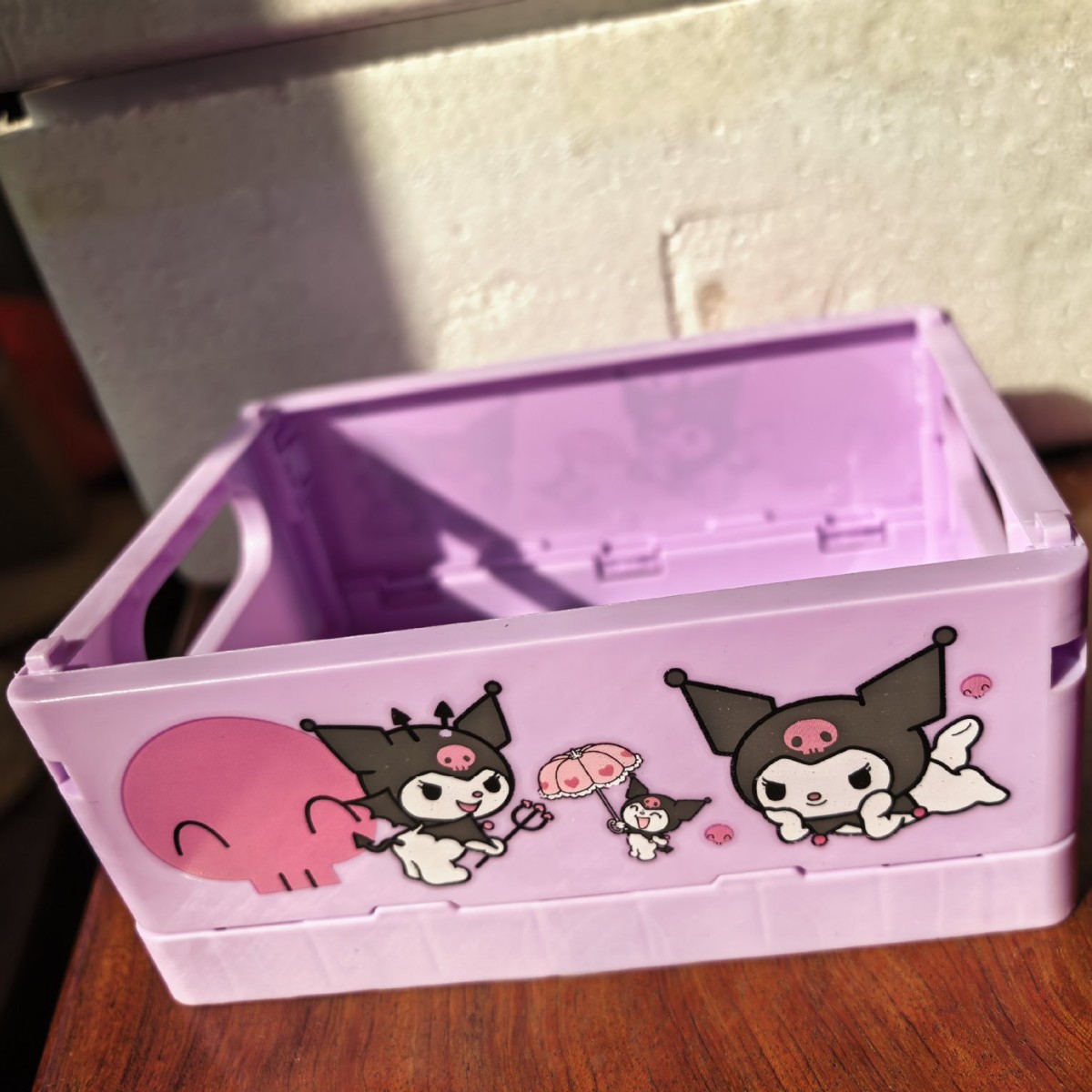 サンリオ折りたたみ式文房具収納ボックス漫画デスクトップ収納ボックス文房具デスクトップペンホルダー収納ボックス