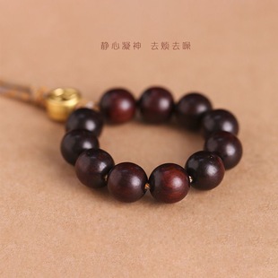 Classic and Elegant, High-Value Natural Sandalwood Small Hand-Twisted Around the Fingers, Soft Antique Tiger Skin Sandalwood Finger Beads