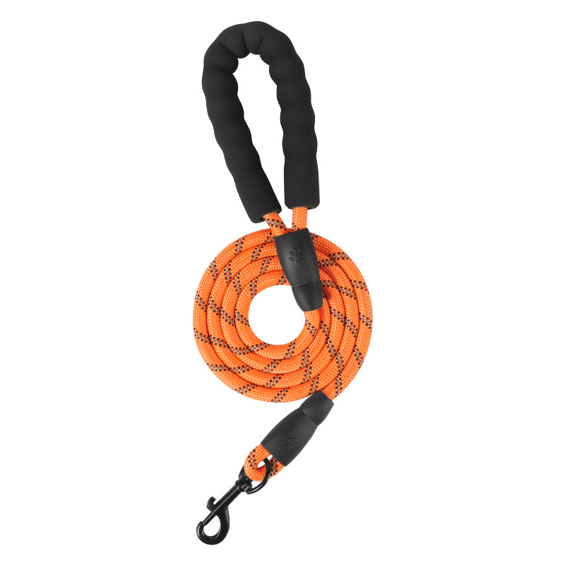 Cuerdas de tracción de perros de diez colores opcionales de hilo reflectante trenzado de nylon cuerdas redondas de perros cordas de perros duraderas