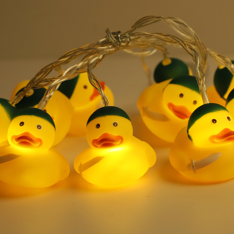 LED cadena de luz nueva lámpara de aluminio de aluminio decoración del dormitorio cadena de luz del día de los niños atmósfera luz de dibujos animados cadena de luz al por mayor