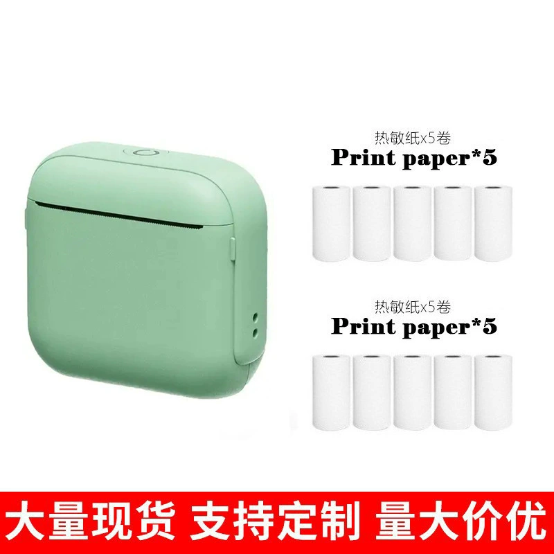 Pocket Printer X6, handheld Bluetooth thermal photo printer, portable 10.7×9×5.5 cm