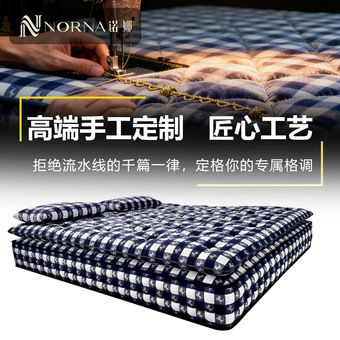工厂新款独立弹簧床垫席梦思家用护脊软硬高端民宿酒店手工床垫