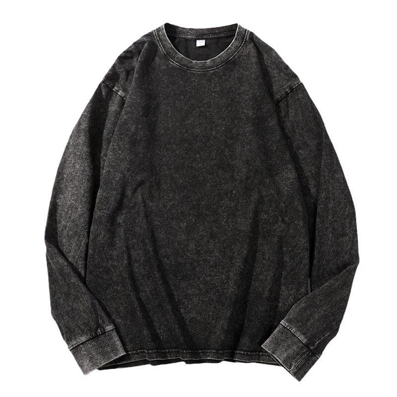 Лонгслив из хлопка, европейский стиль, плотность 230 г, размеры M–XXXL