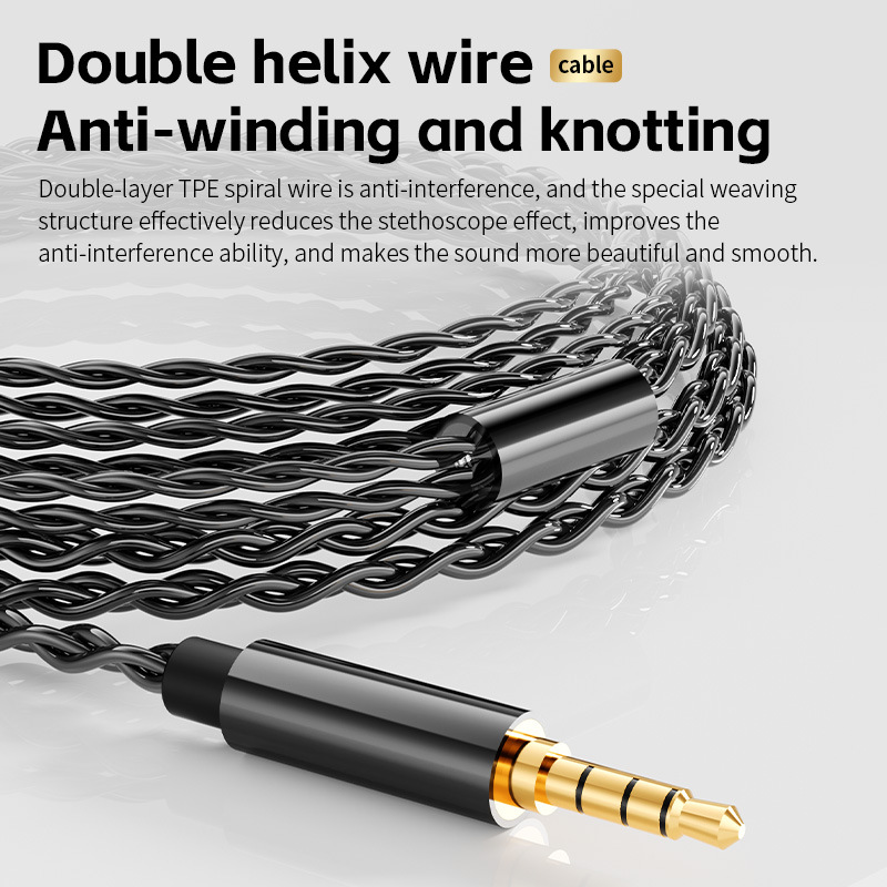 HIFI auriculares de juego de deportes electrónicos cableado en el oído plateado bobina de movimiento de fiebre auriculares enchufables y extraíbles de sonido