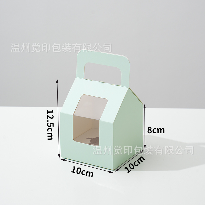 Caja de embalaje de cupcakes 2/4/6/8 Caja de embalaje de postre portátil de un solo grano Caja de marffin Caja de tarta de huevo de pastelería para hornear