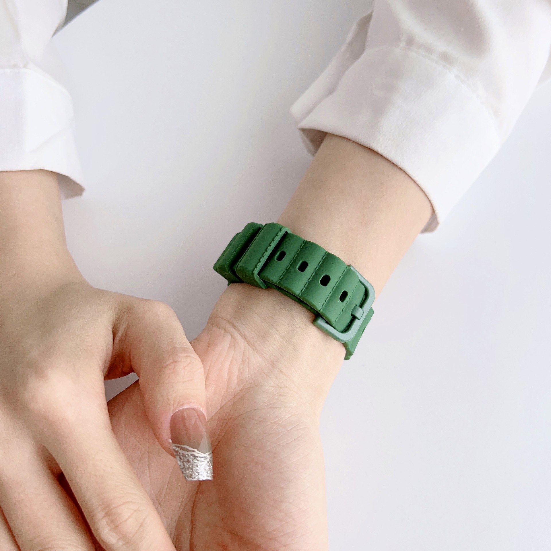 generációs óraszíj appel Watch se watch wave szilikon szíj_voghion.com