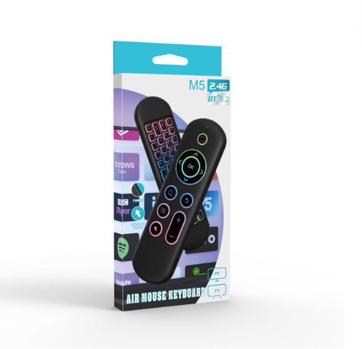 越境商品 M5 フライング マウス ミニ キーボード 2.4G+Bluetooth デュアルモード 7 色バックライト Amazon AliExpress|undefined
