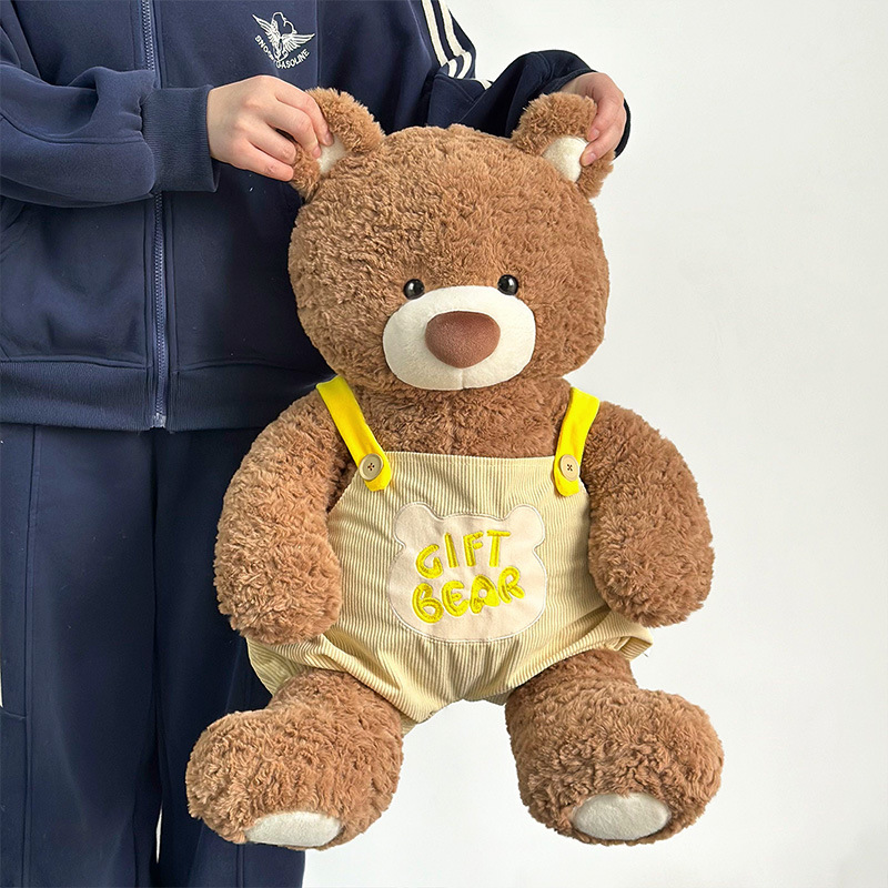 Nueva correa grande oso de peluche muñeca de peluche lindo oso de abrazo muñeca de confort para niños muñeca almohada