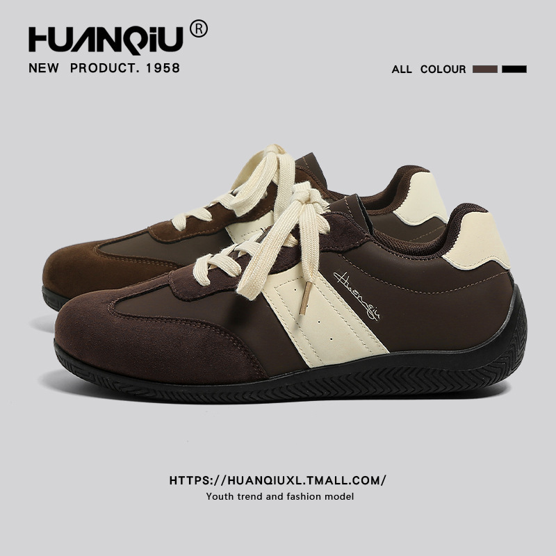 Universal Brown Dexun Shoes Men's 2025 New Autumn Inner Height Increasing Shoes Men's Casual Sneakers Sports Racing Shoes