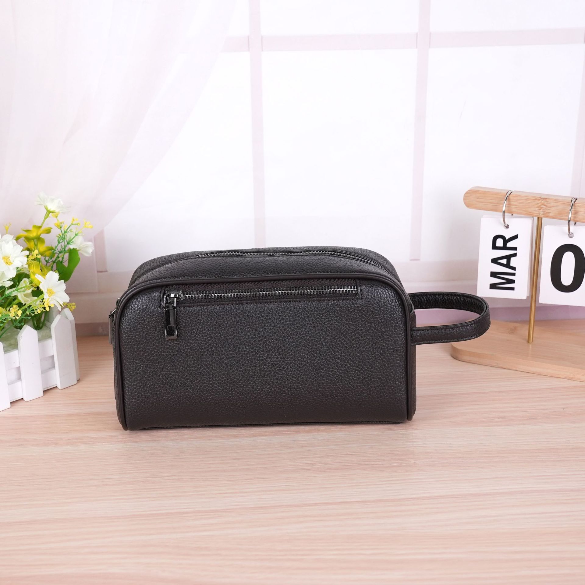Men's Clutch Bag With Combination Lock And Multi Pocket Design_voghion.com