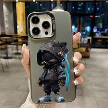 机甲少年适用苹果16硬壳iPhone15保护套14promax卡通17炫酷13个性