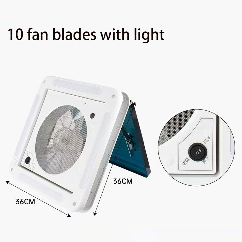 조명이 있는 12V 환기 팬 개방 280*280 정방향 및 역방향