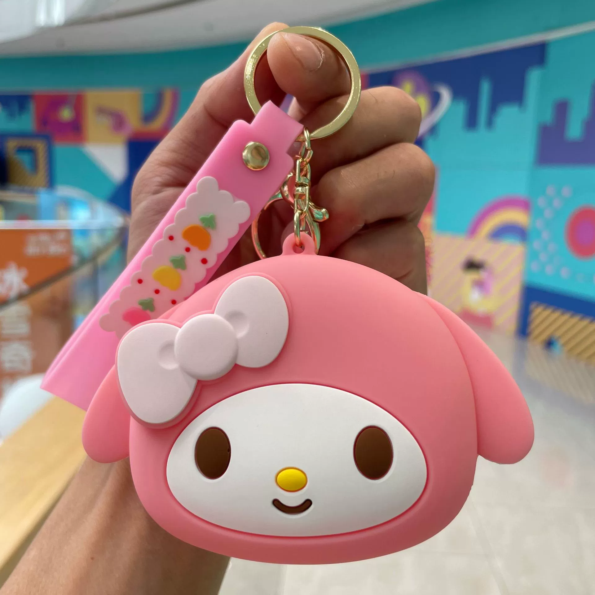 Sanrio силиконовый кошелек, сумочка для ключей, брелок, подвеска, подарок на день рождения