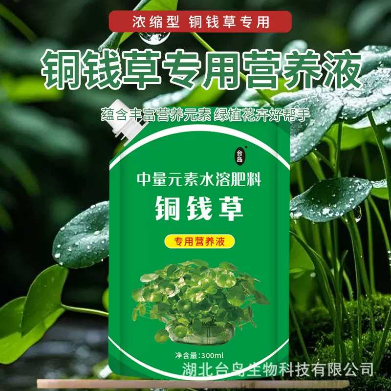 铜钱草专用营养液盆栽浓缩生长液生根液防黄叶枯萎酸性水溶肥料