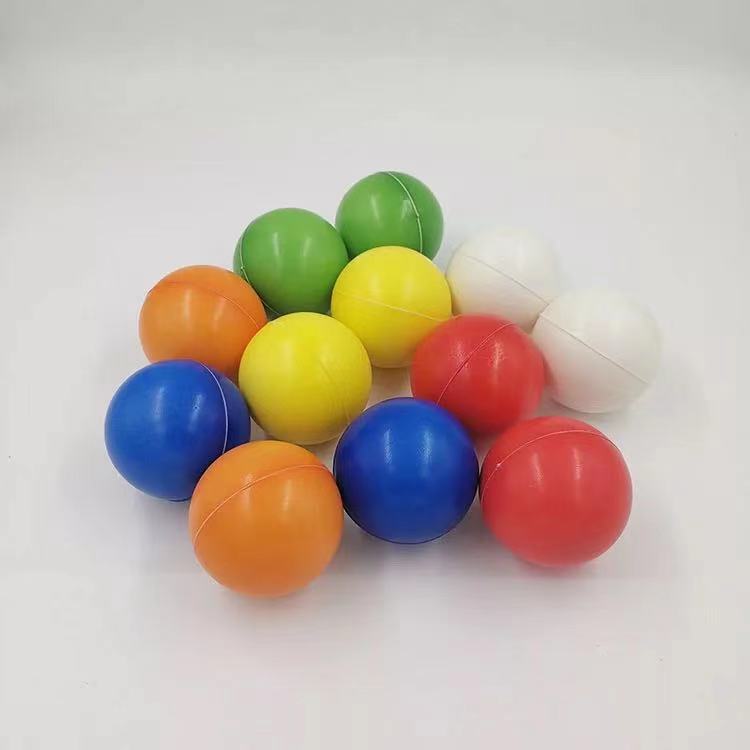6.3CMPU球海绵减压力发泡幼儿童玩具厂家实心发泡握力球减压皮球
