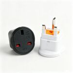 UKS-7S 港版英式转换器 带保险丝安全门英规转换器插头英国转换座