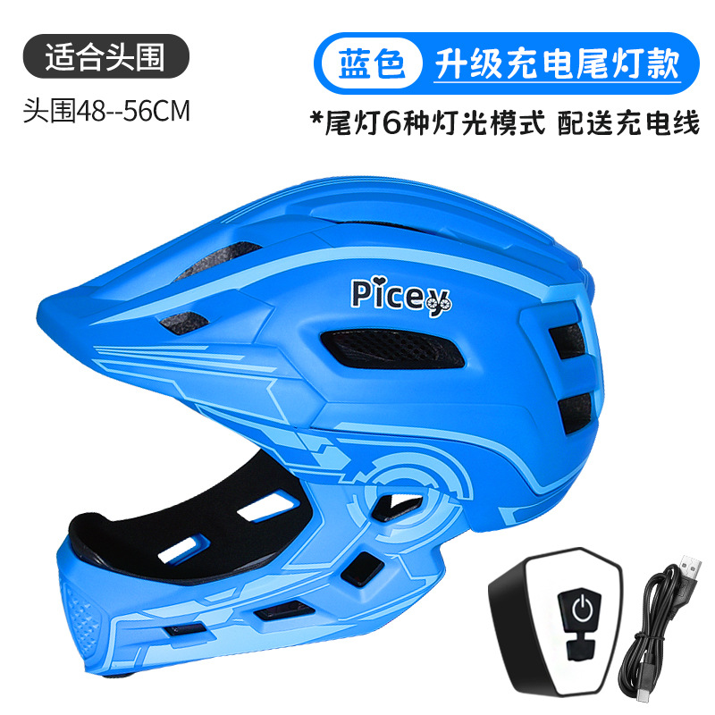 Casco de bicicleta de equilibrio para niños, casco completo, patinaje, sombrero, equipo de montaje, protector, cascos para niños y niñas