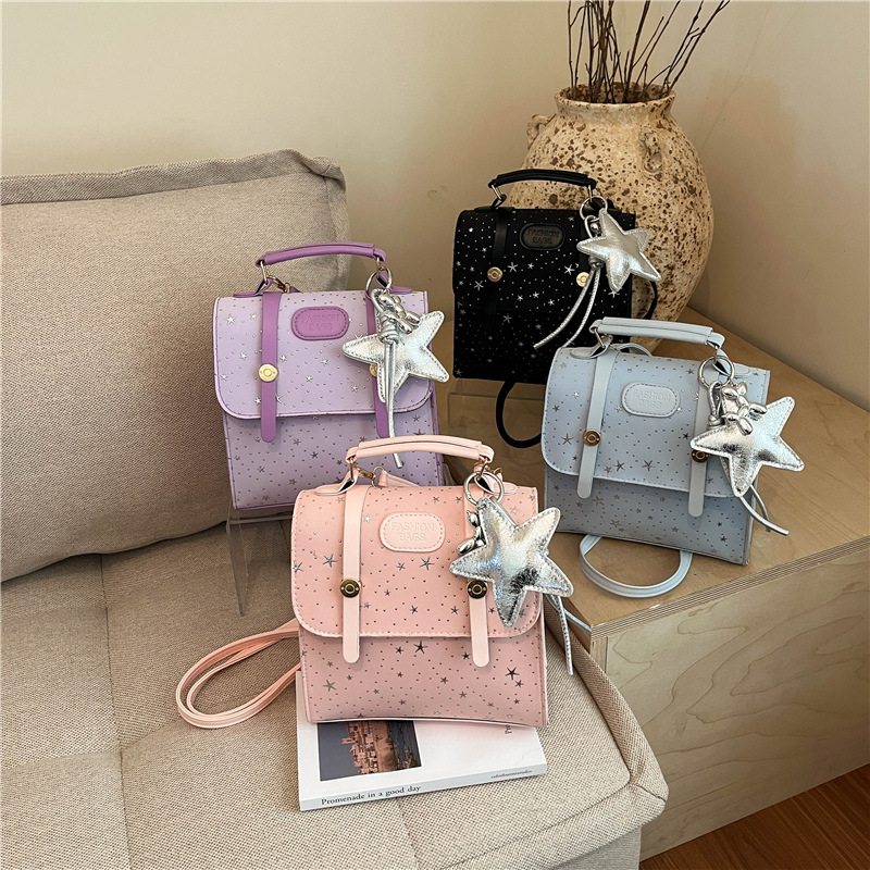 Star wave point mochila de damas simple 2026 nueva moda de viaje de gran capacidad mochila de hombro para mujeres