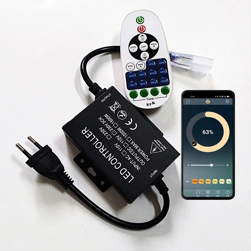 Светодиодная лампа, световая лента, контроллер, 220В, Bluetooth, пульт дистанционного управления