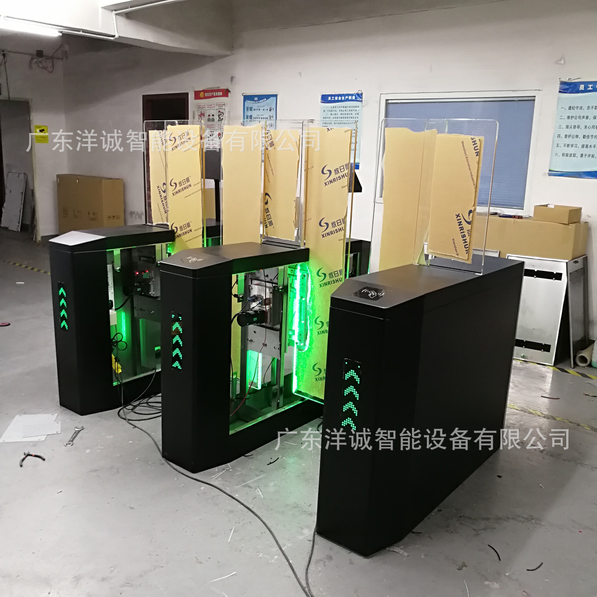 智能刷卡动态人脸平移闸高档写字楼平移闸健身会所平移门加高闸机