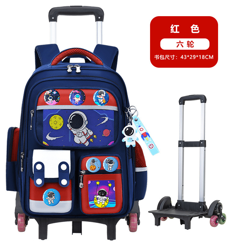 2026 nueva mochila escolar de tirón para estudiantes de primaria 23456 grados mochila de hombro