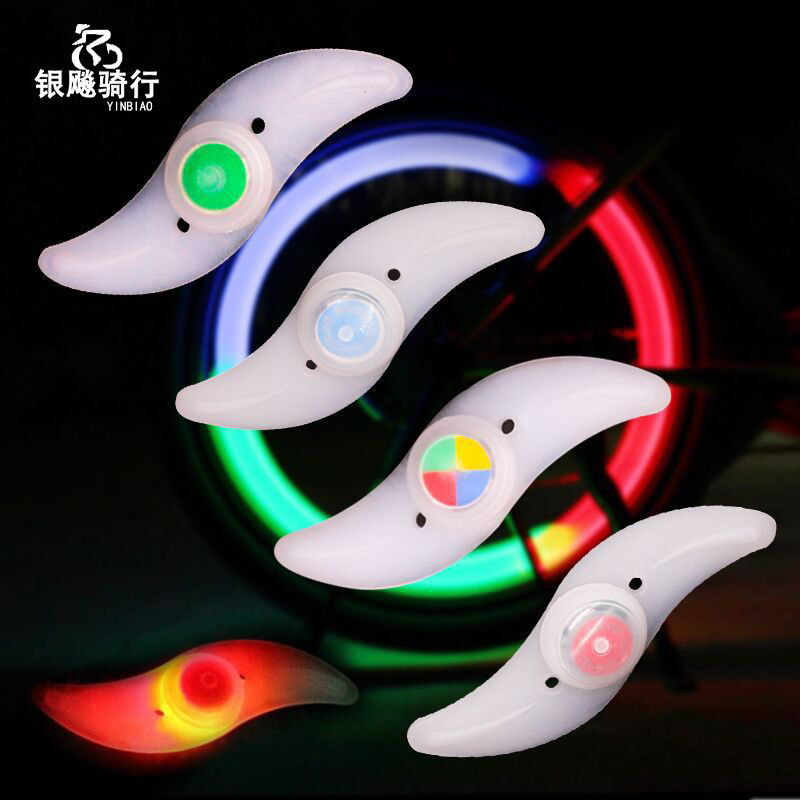 Bicycle lights fly dead night warning riding willow hot wheels spoke lights wheel lights S-shaped hot wheels