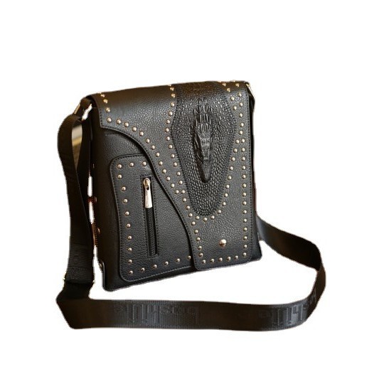 men's bag Korean style trend backpack retro outdoor leisure business document shoulder messenger bag_voghion.com