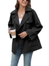 Q 46911 Women's Long Sleeve Trench Coat Ůʿ���� �羳ŷ����
