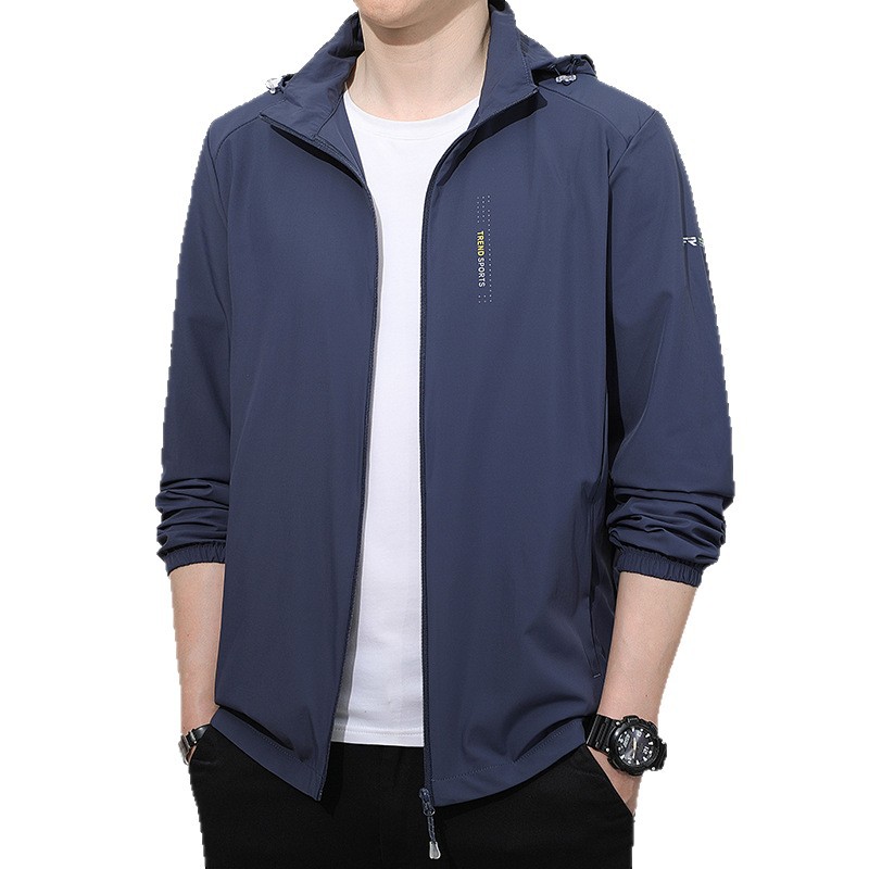 (Cross-border trading), (Wholesale), men's summer light and thin sun protection clothing, silk quick dry jacket, breathable sun protection cream, for middle age 5