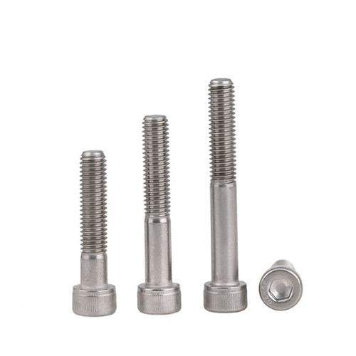 304 stainless steel half-thread hexagon socket screws cylindrical head half-thread cup head screws M4M5M6M8M10M12