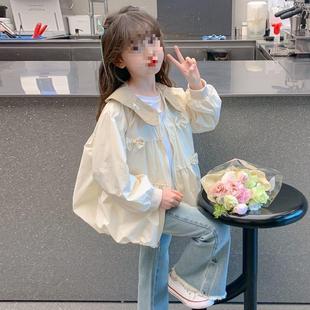 Girl's Autumn Clothes Korean Style Red Girl's Coat Princess Baseball Suit Top Style Spring and Autumn Western Style New Style Children's Net Fashion