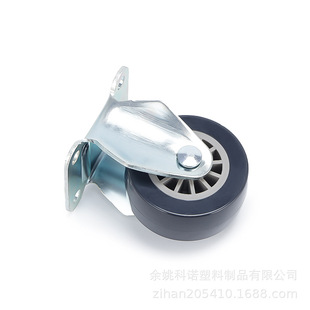 2inch Directional Floor Stand Mobile Caster Aircraft Wheel Saddle Steel Universal Wheel Horizontal Moving Silent Pulley