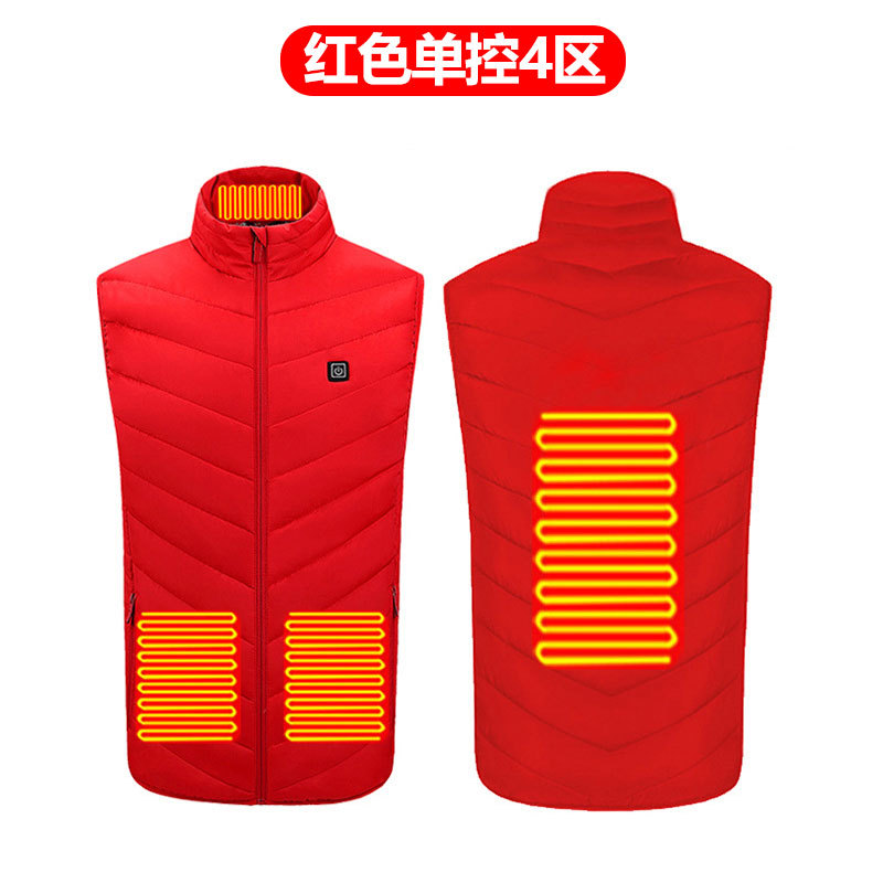 빨간색 단일 제어 4개 구역 가열