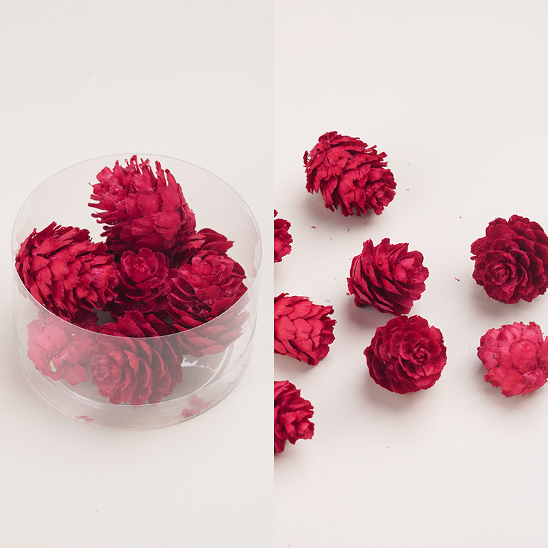 天然アロマキャンドル乾燥果花材クリスマス花輪diy乾燥花材植物標本装飾画松果|undefined