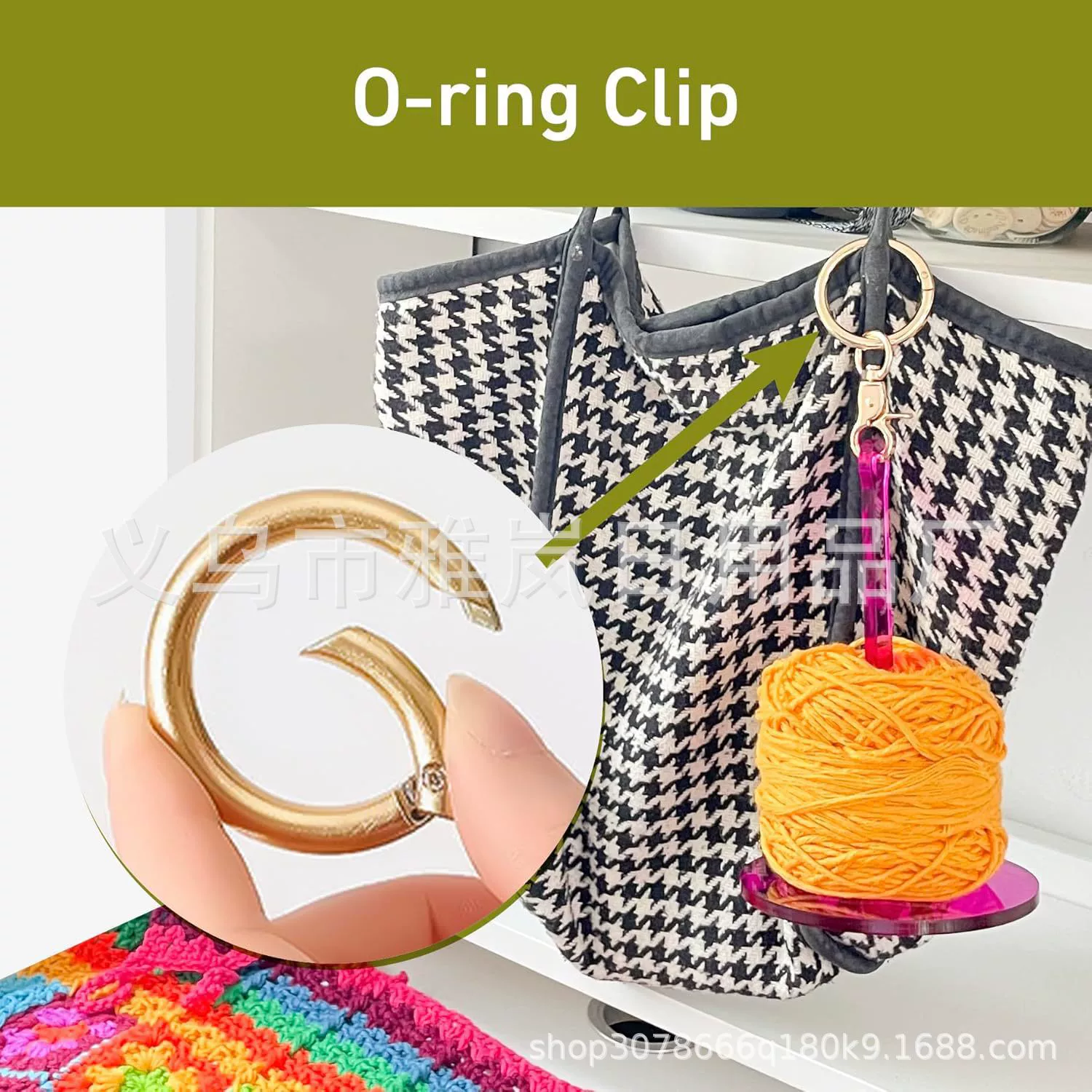 Портативный деревянный держатель для пряжи на запястье Amazon, качественный декор для рук