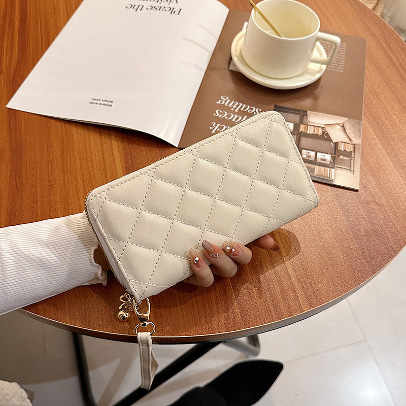 Diamond Pattern Women's Wallet Women's Long Multi-Functional Wallet 2025 New Fashion Card Holder Clutch Bag Wallet Zipper