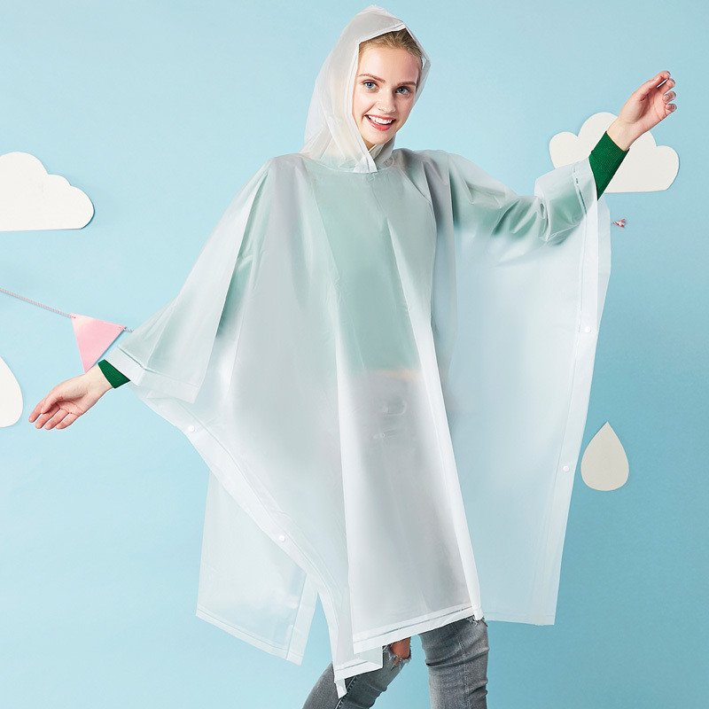 Eva Square Poncho Raincoat for Outdoor Travel, Portable Cycling Raincoat, Manufacturer Printed Logo Advertising Promotional Raincoat
