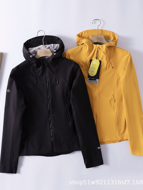 KLS凯楽石同款春秋女款防风外套防水加厚软壳衣连帽登山服|undefined