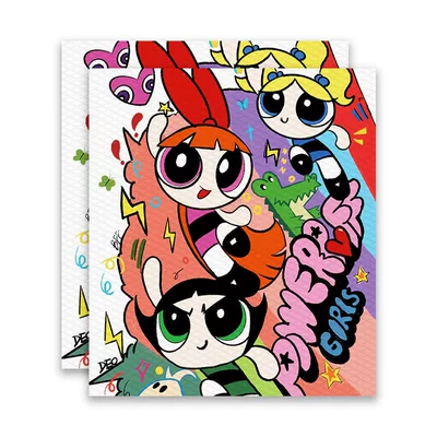 Motorcycle tail | motorcycle handlebar covers, universal - powerpuff-girls-set-of-two