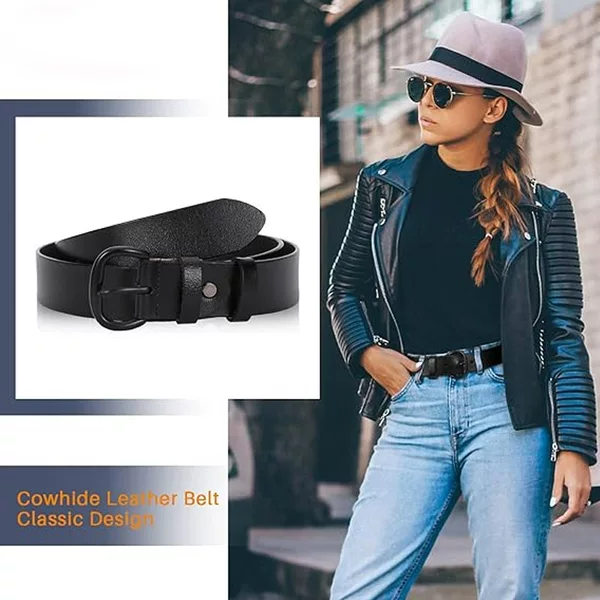 Amazon hot selling women's simple all-match imitation leather cross-border European and American men's jeans belt clothing matching belt
