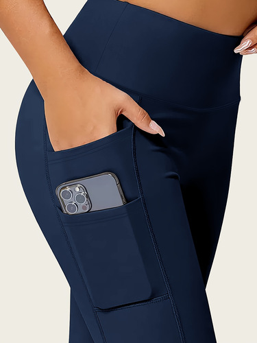Stretch Yoga Pants High Stretch Solid Color Yoga Pants