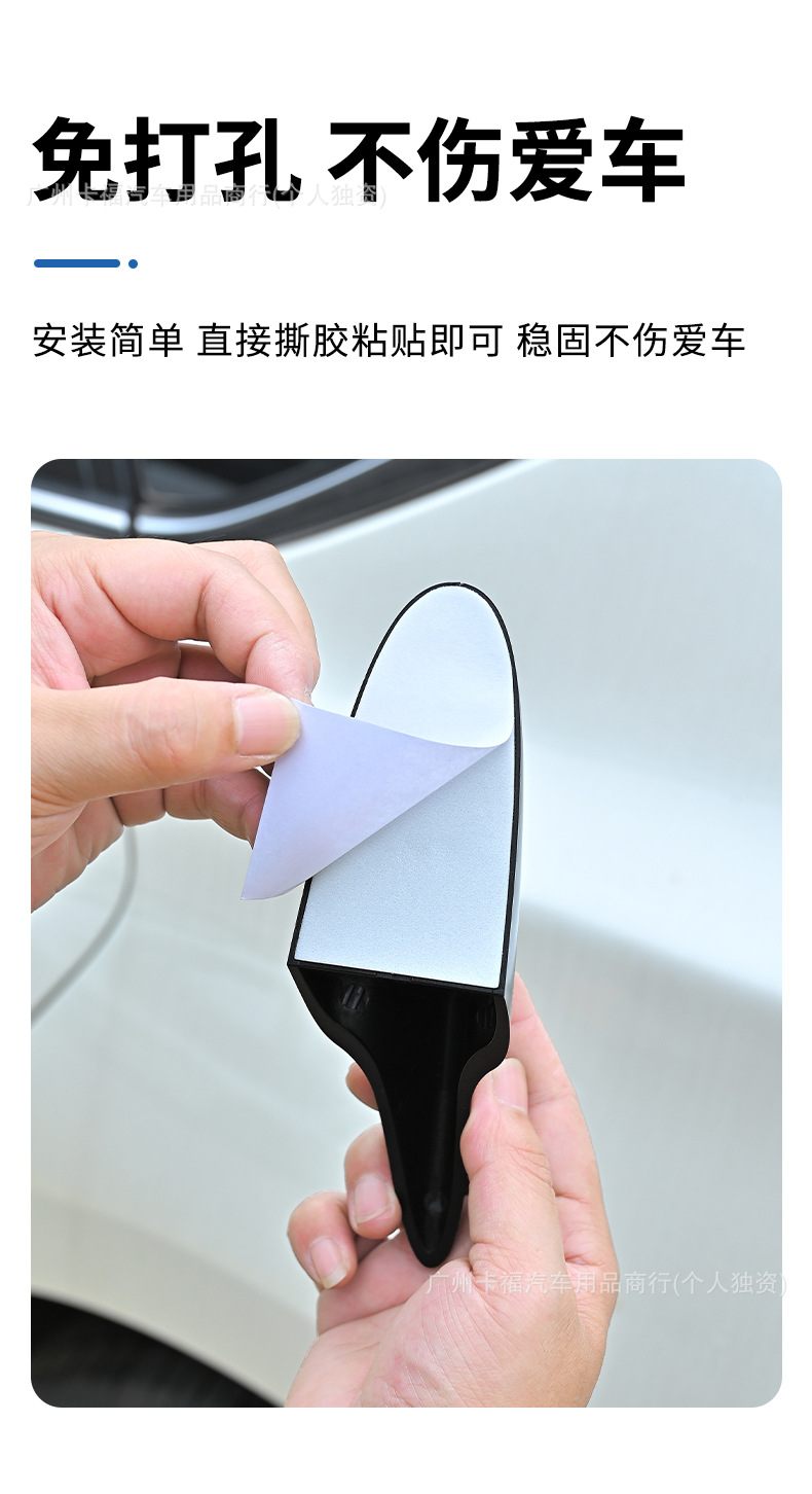 Factory direct sales: New car HOT roof shark fin antenna, tail wing, universal shark fin design, no drilling required