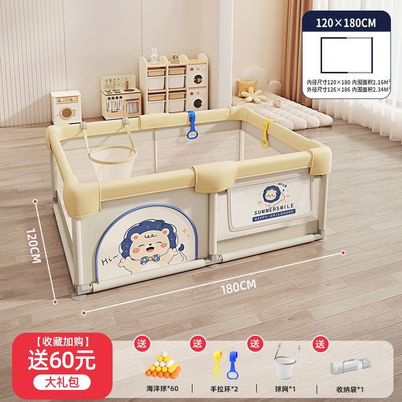 Juego de valla para bebés, valla protectora sobre el suelo, rastreo interior para niños, seguridad en el hogar, valla para niños pequeños, alfombrilla para gatear para bebés