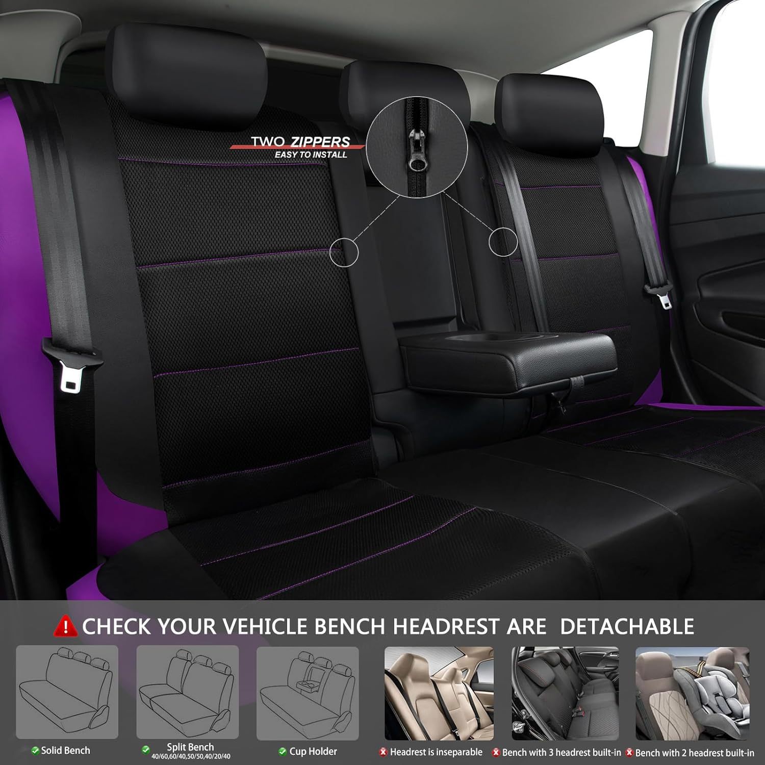 Cross-Border Pu Leather Universal Car Seat Cover Sandwich Leather Temu Amazon Meike Multi Factory Direct Sales
