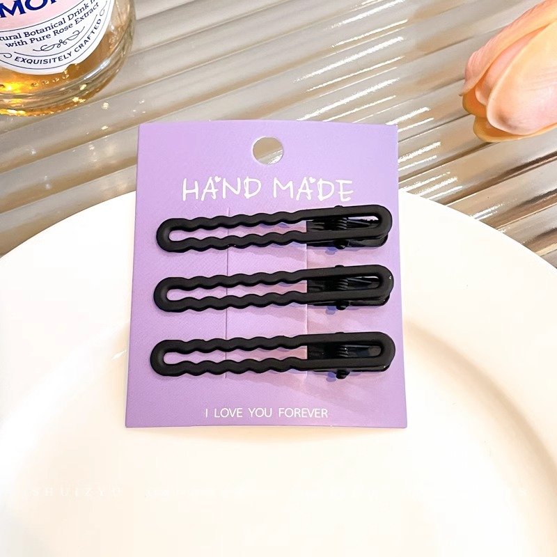 Clip de una palabra de color caramelo, clip para el cabello con flequillo, tocado femenino 2025 nuevo clip bb, horquilla lateral, clip lateral para el cabello roto, clip lateral