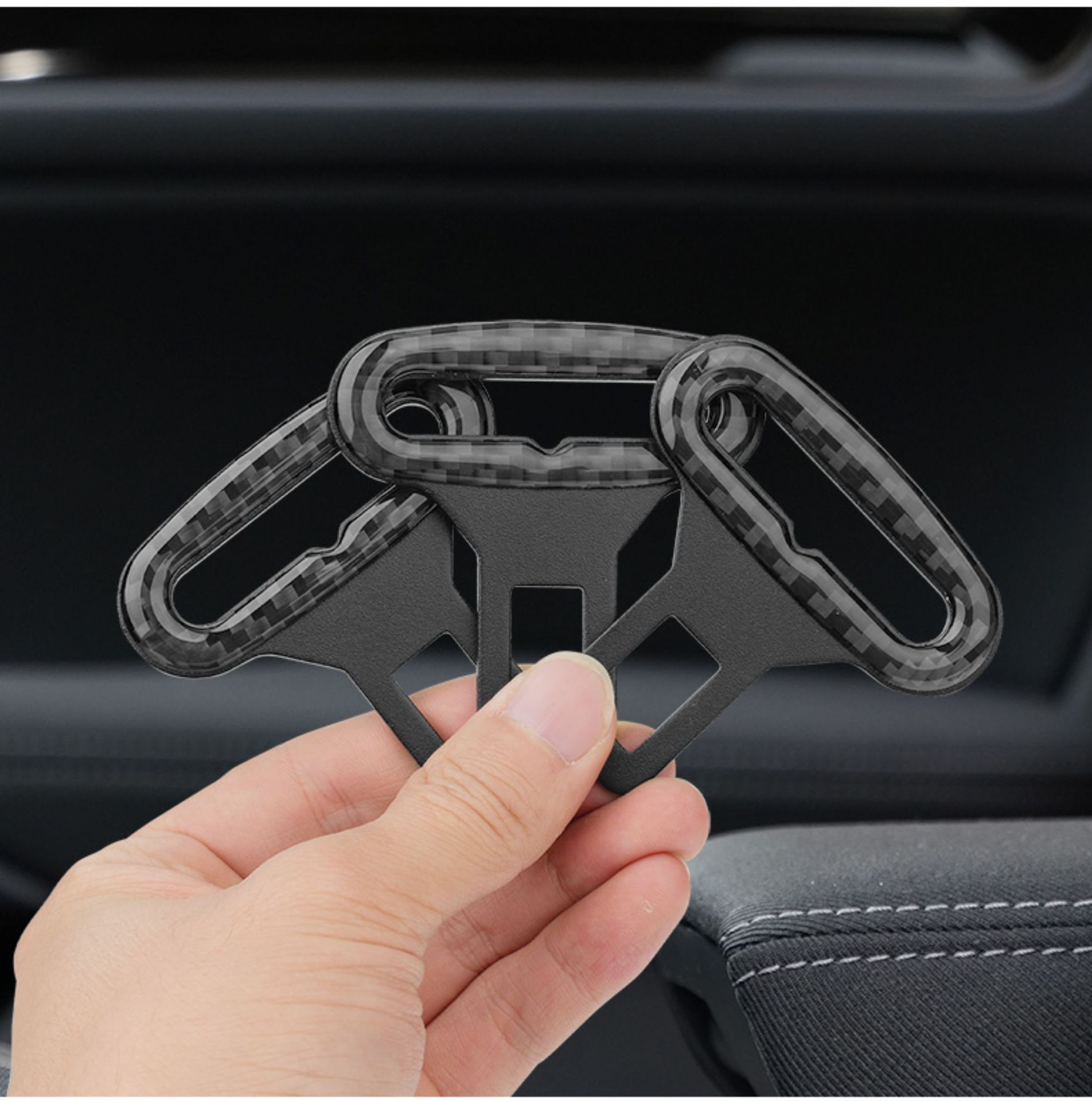 Cross-Border Car Seat Belt Buckle Clip Extension Connector Multi-Functional Bottle Opener Keychain