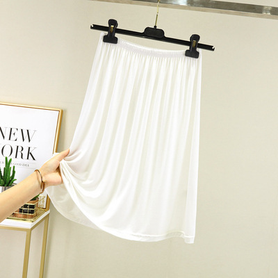 外国貿易の新しい女性用裏地付きボトムスカート、夏用ショートスカート、露出防止スカート、透け防止スカート、屋外で着用できるホームスカート|undefined
