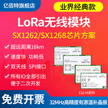 LoRa��Ƶ�����շ�ģ��SX1278/SX1268͸������ͨ��32MHz��Դ����