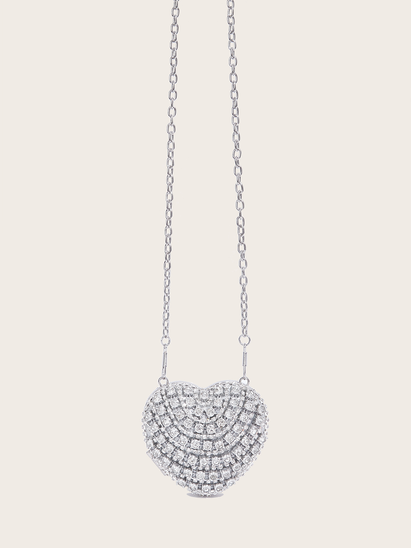 Elegante Herz Mini-tasche Mit Strass Für Damen Luxus Abendtasche_voghion.com
