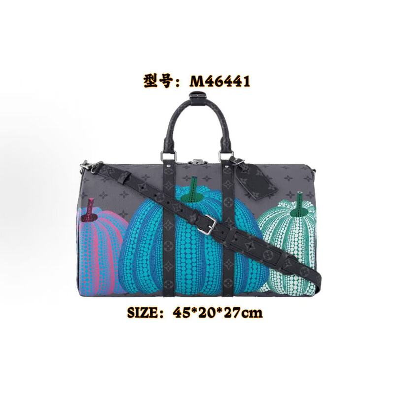 New Keepall45 Large-Capacity Business Travel Bag Men's and Women's Handbag Shoulder Luggage Bag Luggage Bag Pumpkin New Keepall45 Large-Capacity Business Travel Bag Men's and Women's Handbag Shoulder Luggage Bag Luggage Bag Pumpkin
